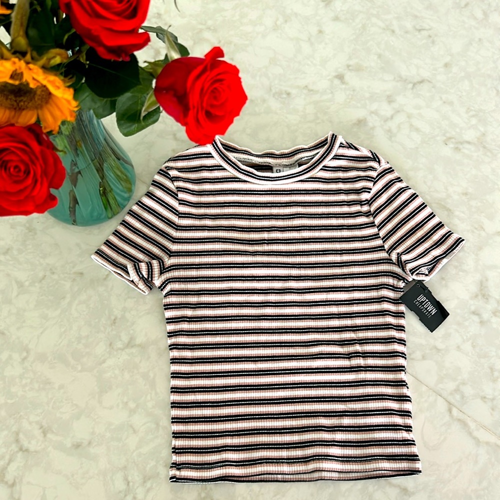 H&M Stripped short sleeve shirt